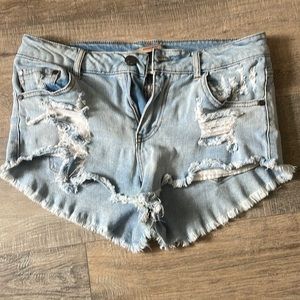 Highway jean shorts